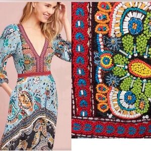 Anthropologie Akemi + Kin Karmina Beaded Dress Size 4